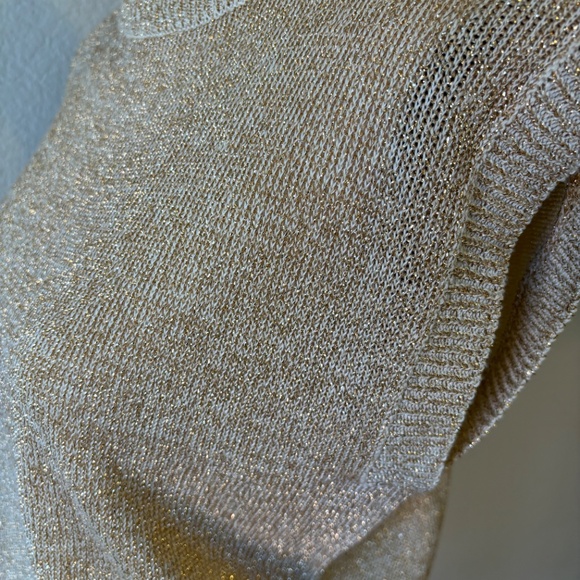 j.j.Browne Capsleeve Sweater Blouse with Gold Sparkle - Picture 5 of 5